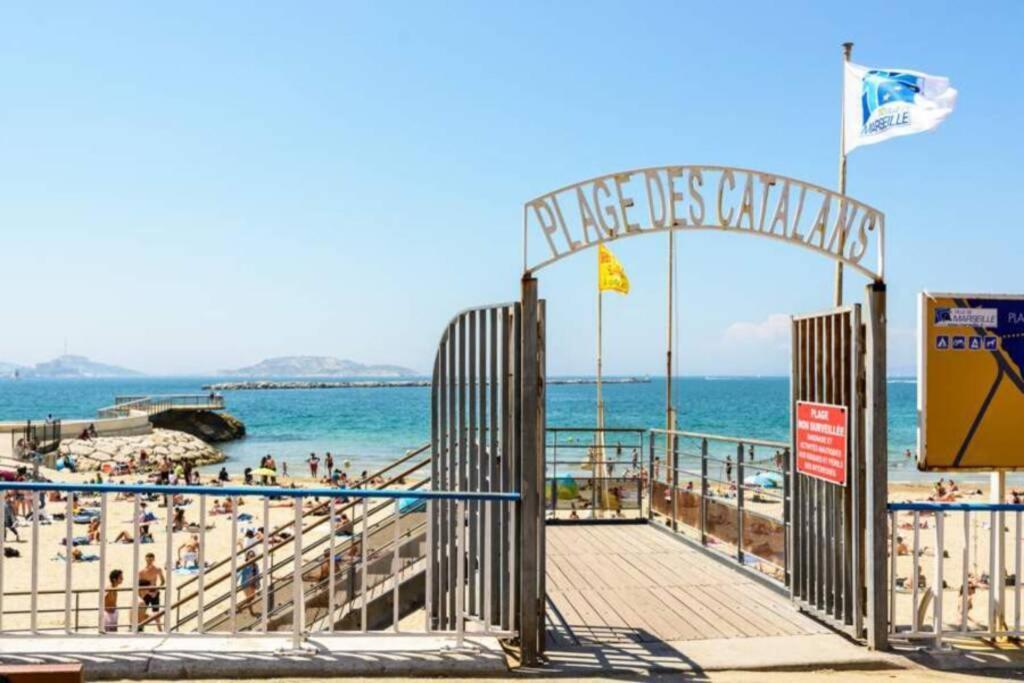 マルセイユT2 Plage Catalans-Vieux Portアパートメント エクステリア 写真